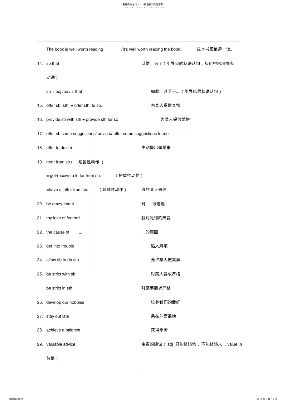 2022年牛津译林九年级上学期英语知识点汇总-Unit,推荐文档 .pdf_第2页