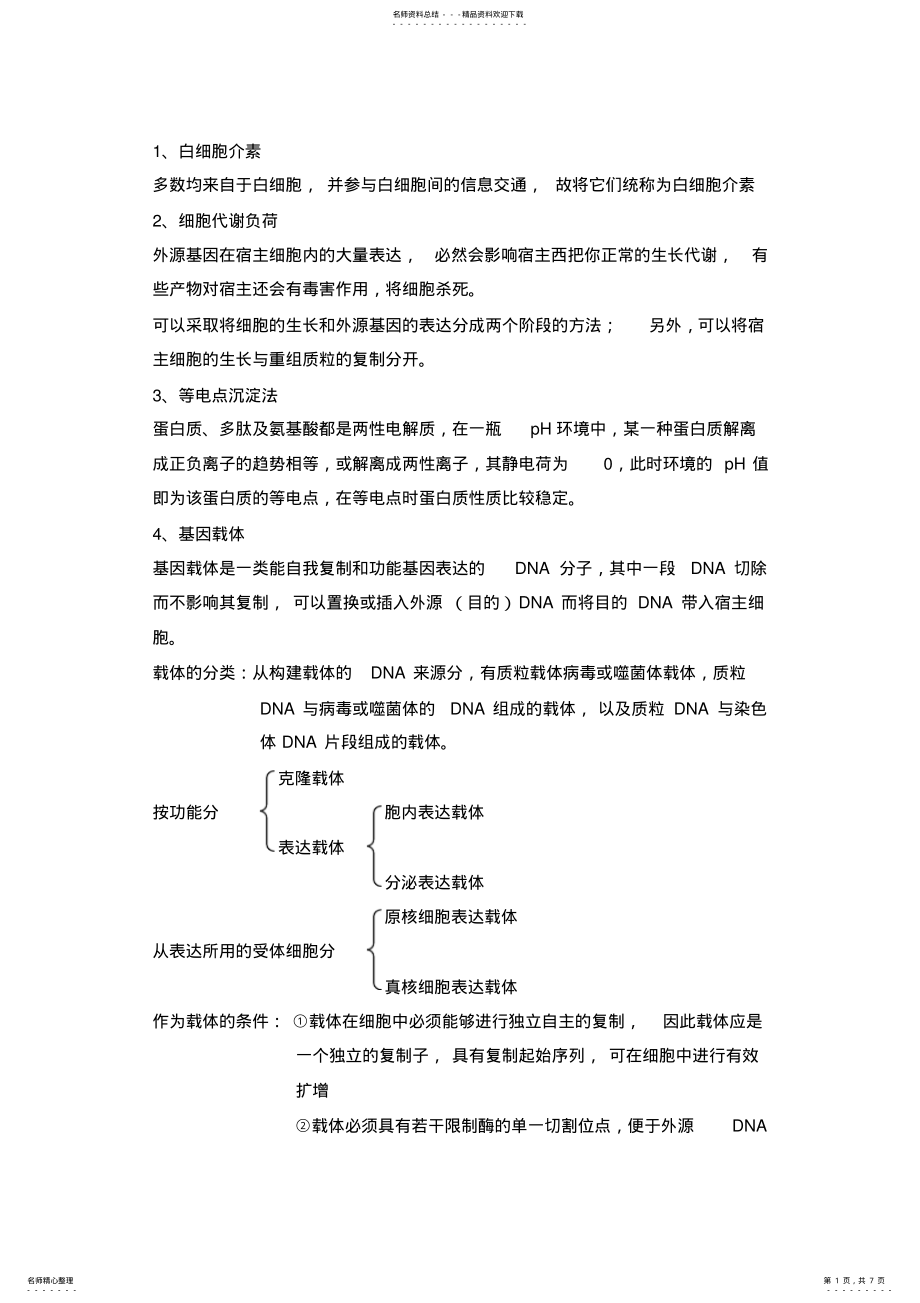 2022年生物技术制药复习题 .pdf_第1页