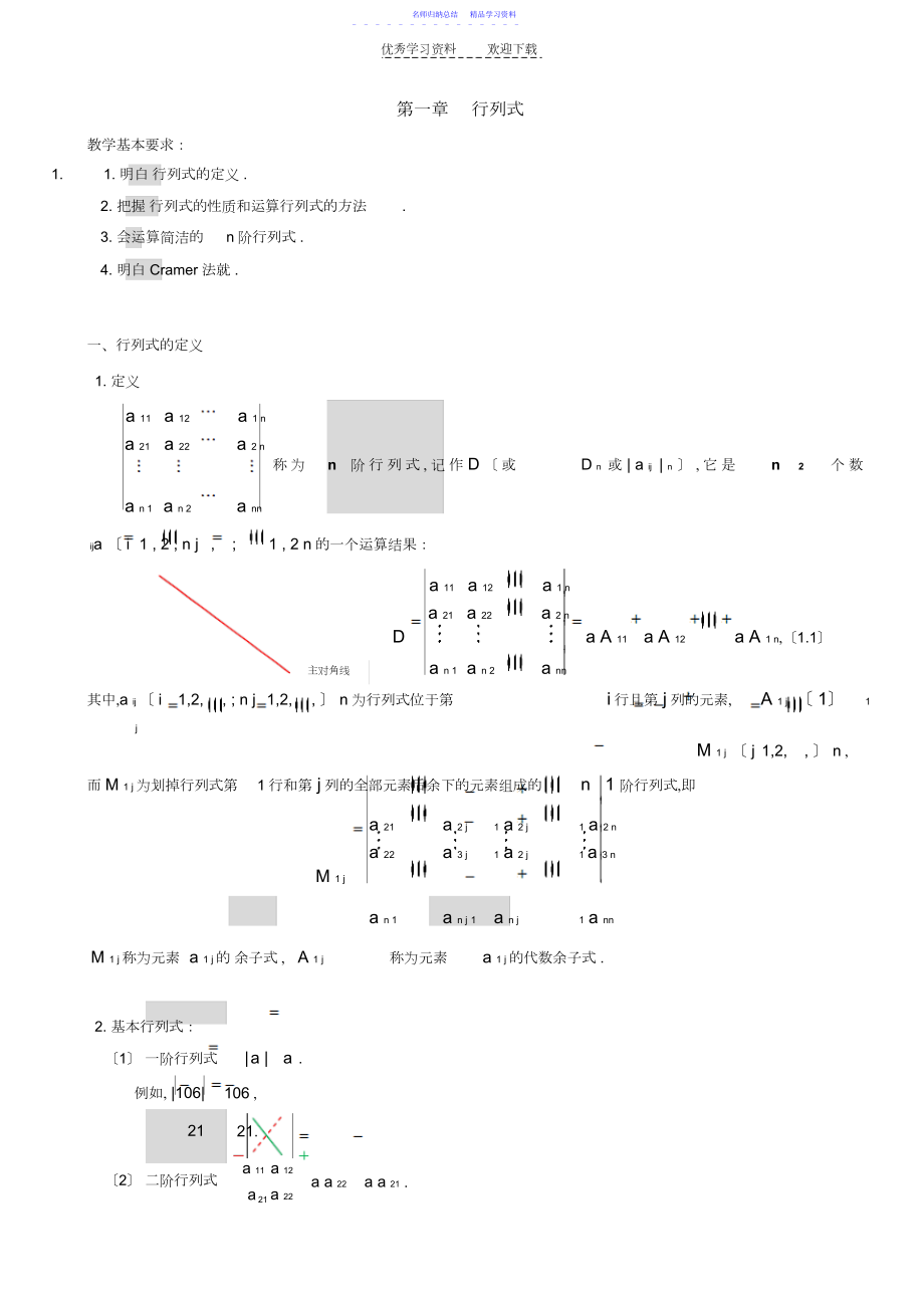 2022年东北大学线性代数课件第一章行列式.docx_第1页