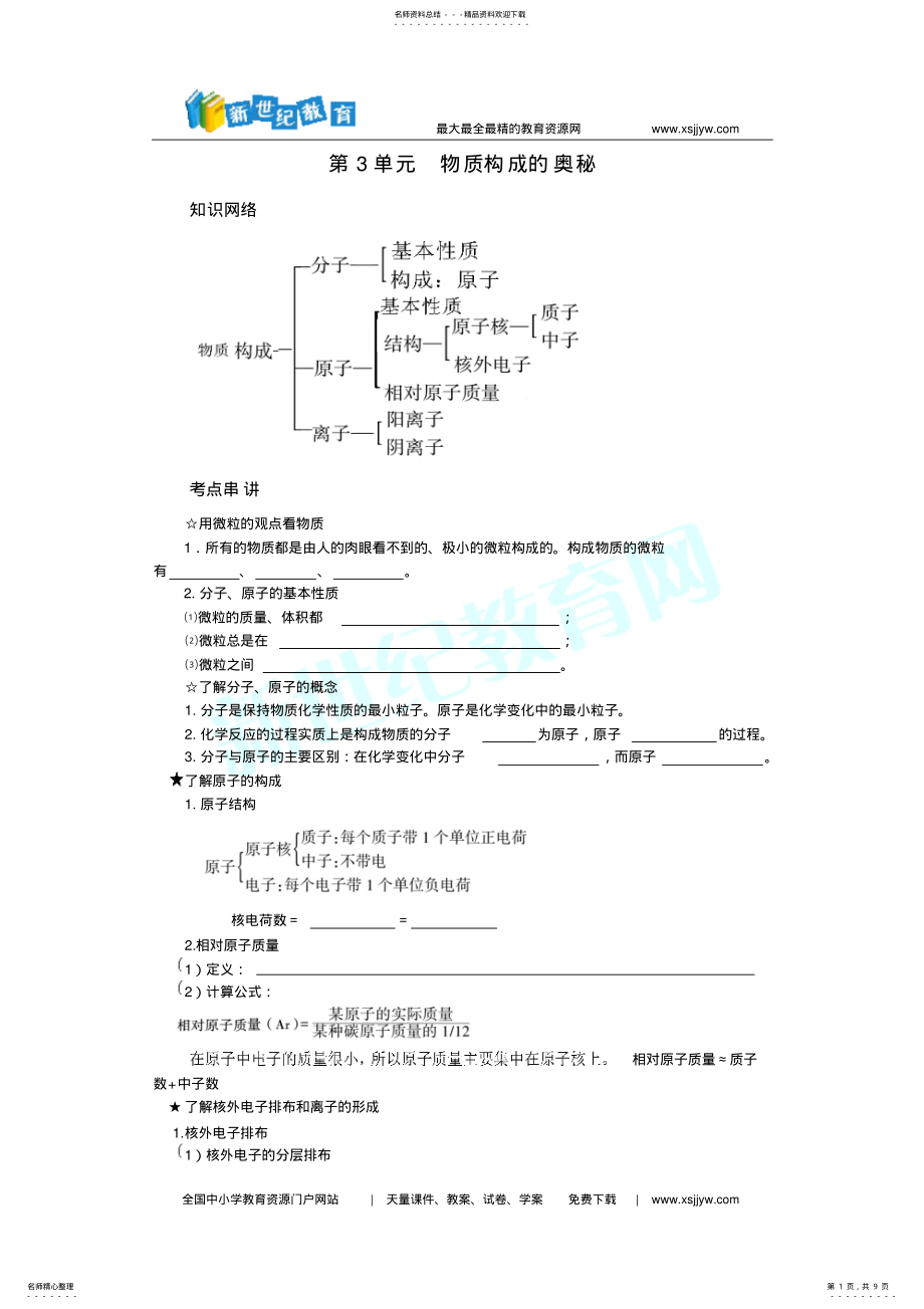 2022年物质构成的奥秘 .pdf_第1页