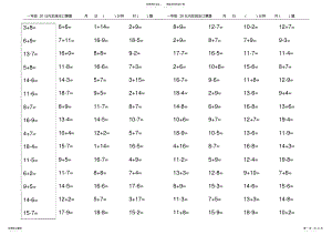 2022年一年级上册数学口算 2.pdf