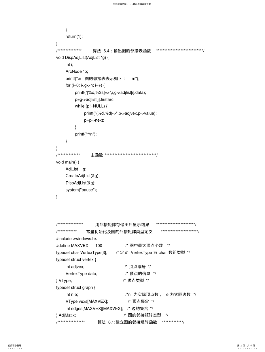 2022年用邻接表存储图并输出结果 .pdf_第2页