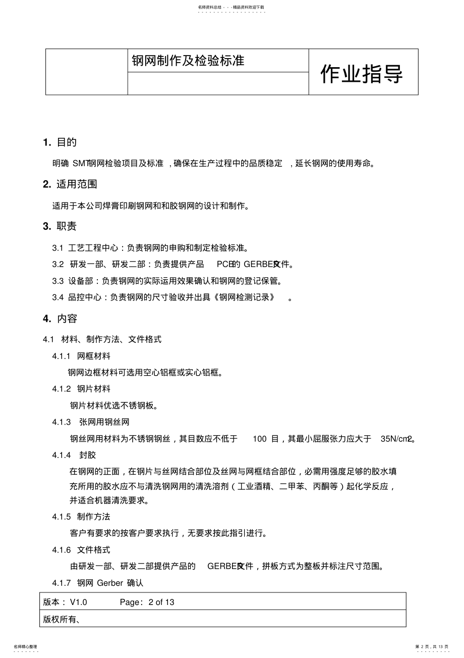 2022年SMT钢网制作及检验标准 .pdf_第2页