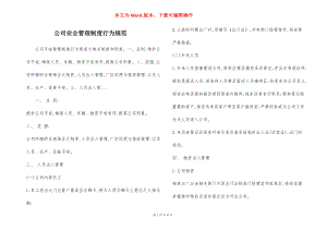 公司安全管理制度行为规范.docx