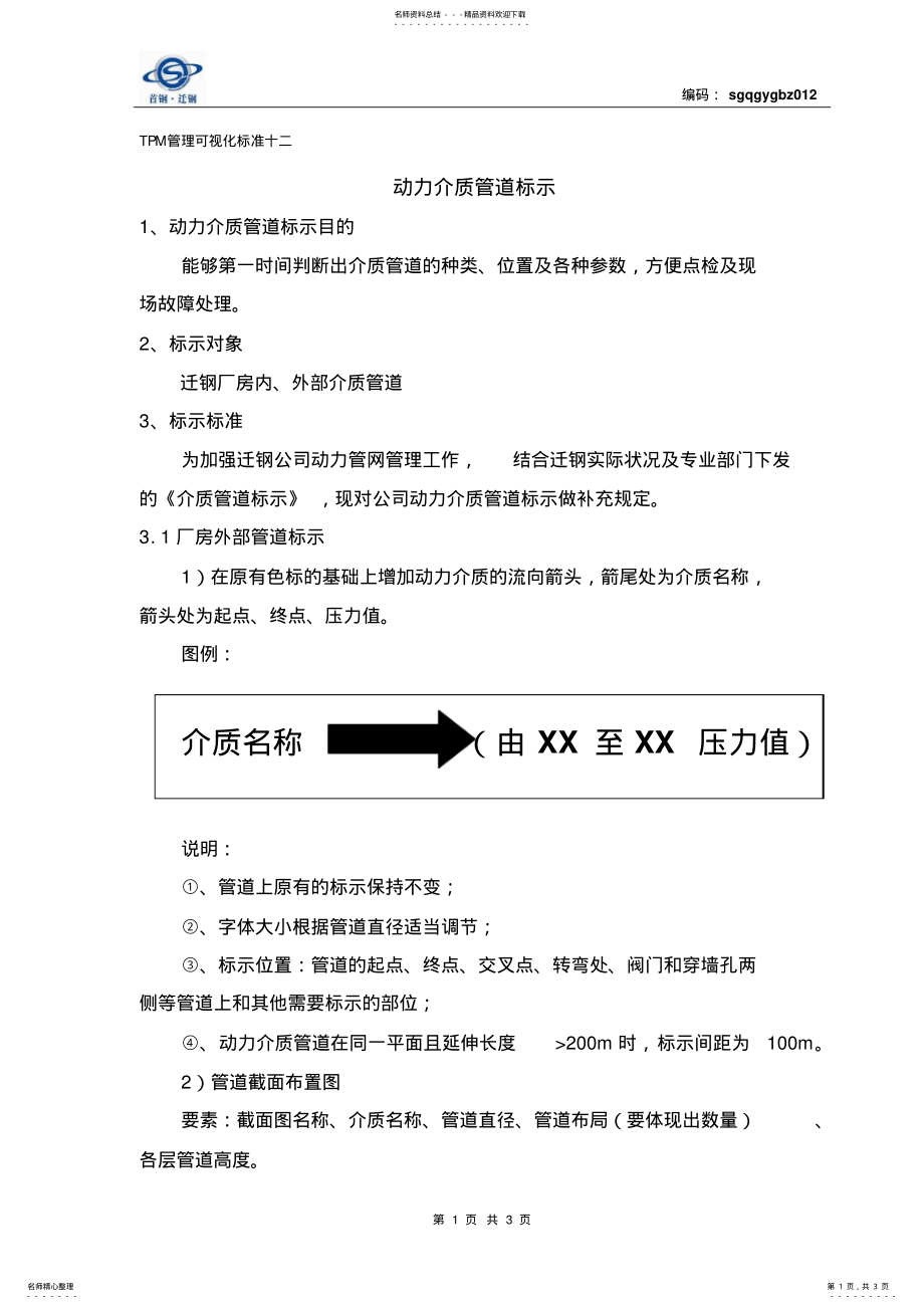 2022年TPM管理可视化标准十二--动力介质管道标示 .pdf_第1页