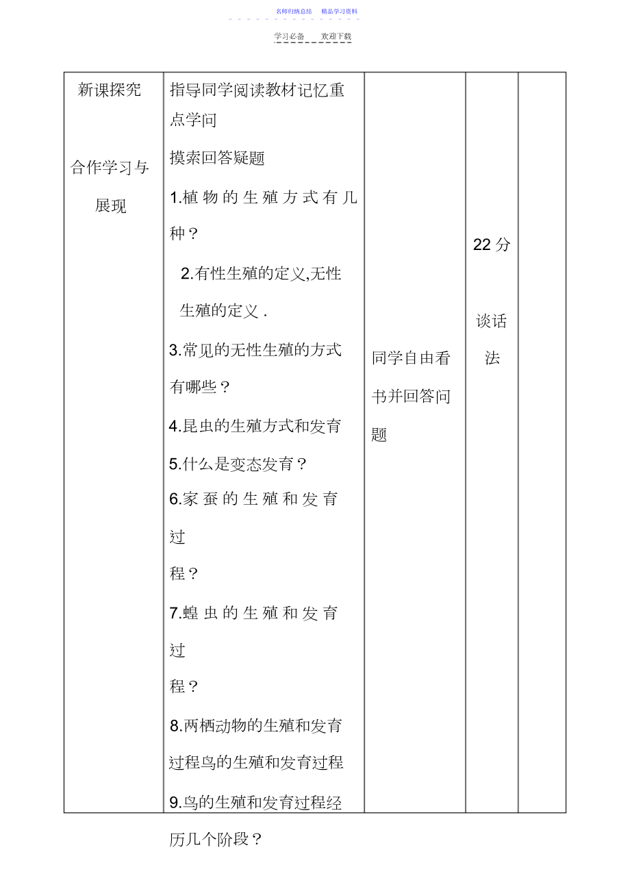 2022年《生物的生殖和发育》一章复习教案.docx_第2页