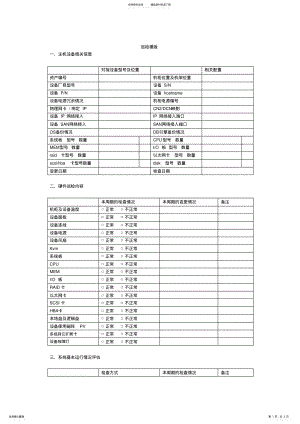 2022年pc服务器巡检检查模版 .pdf