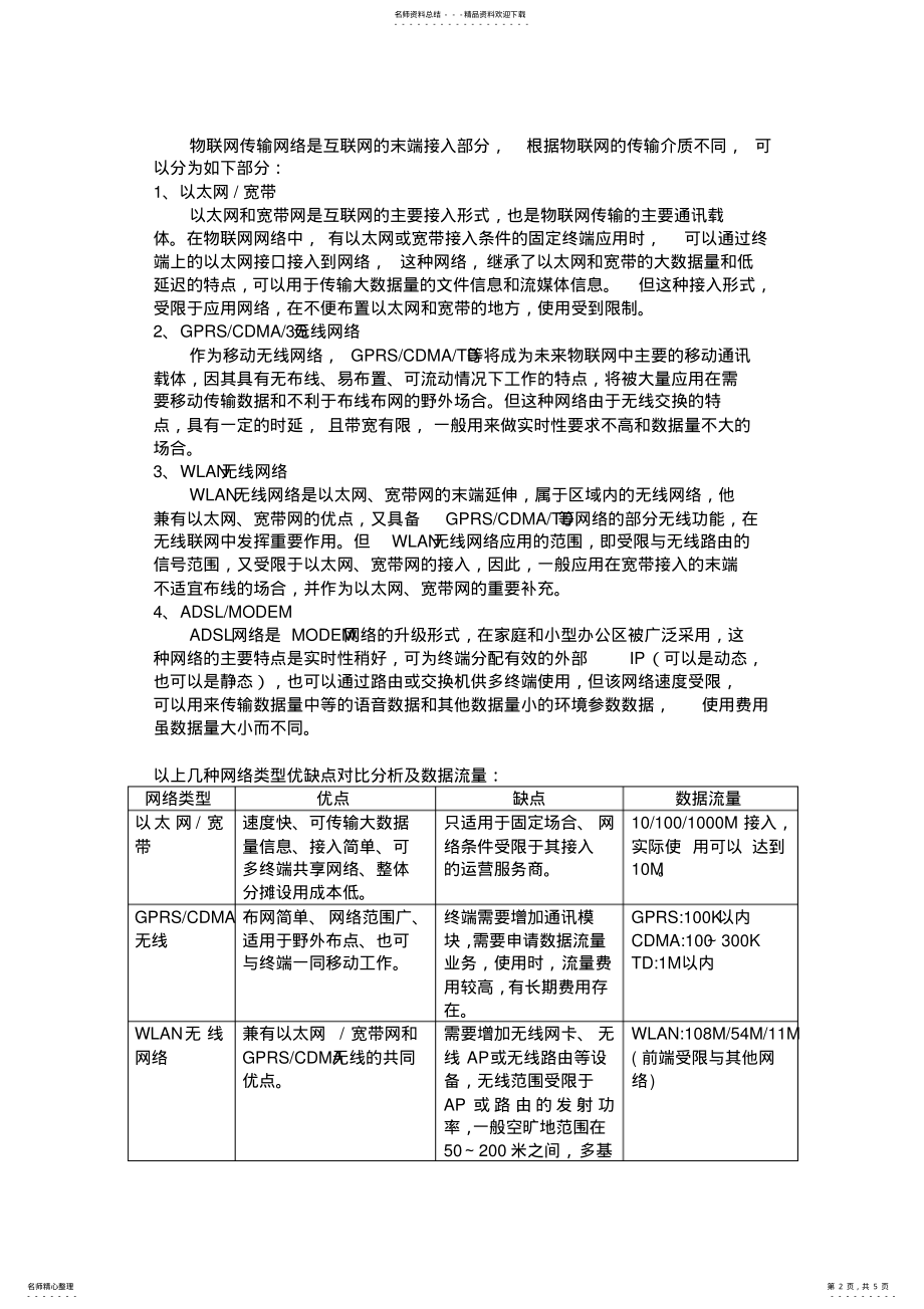 2022年物联网技术综述三——物联网传输技术 .pdf_第2页