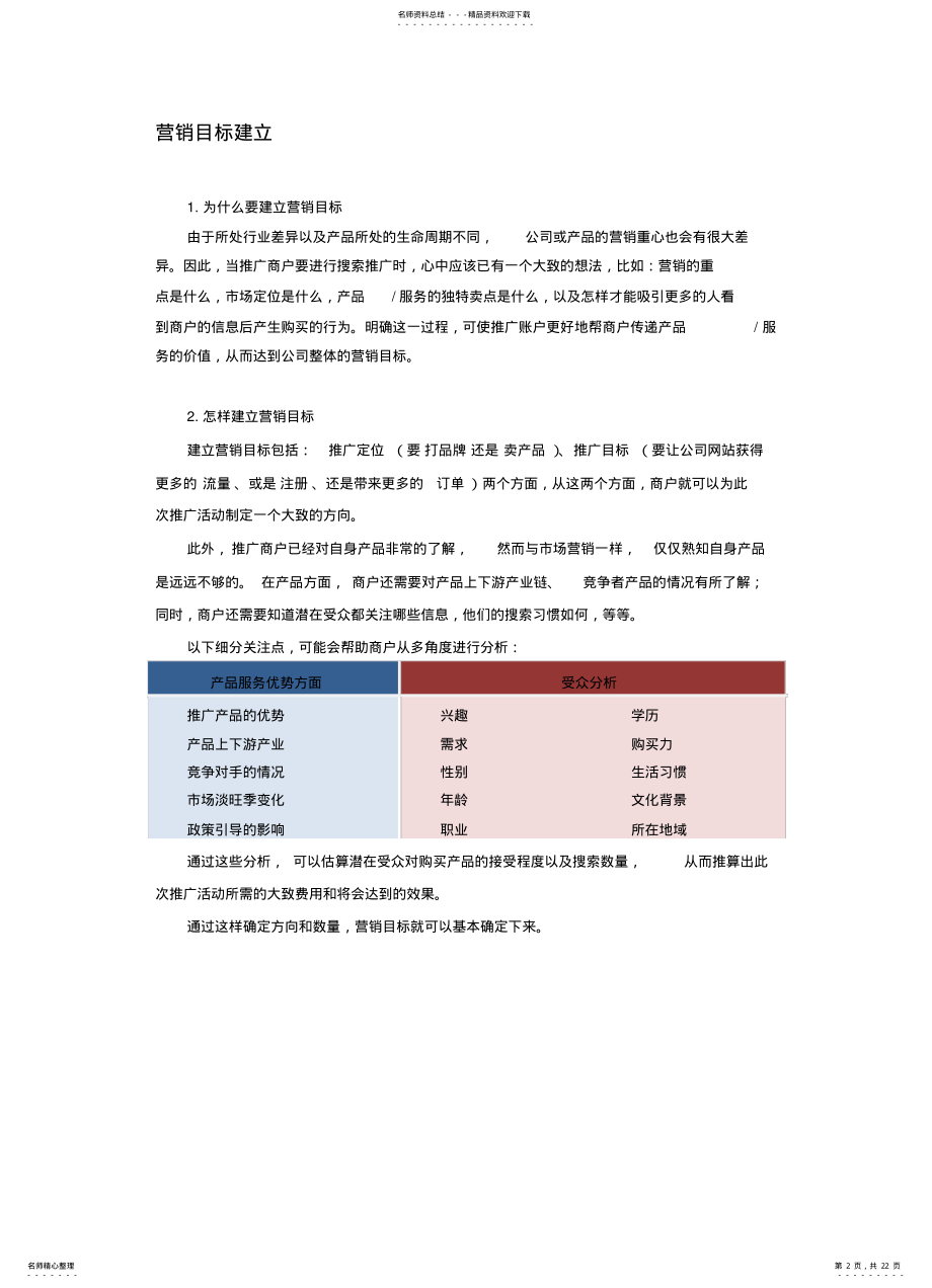 2022年百度内部培训资料搜索推广方案制作 .pdf_第2页