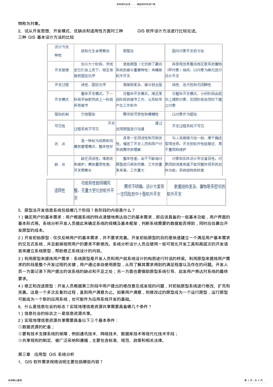 2022年《GIS设计与实现》复习 .pdf_第2页