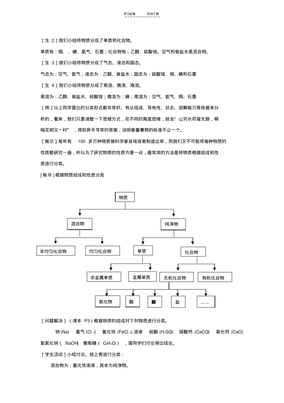 《物质的分类及转化》教学设计苏教版.pdf_第2页