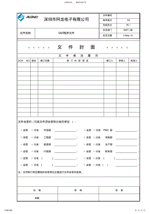 2022年SMT程序文件 .pdf