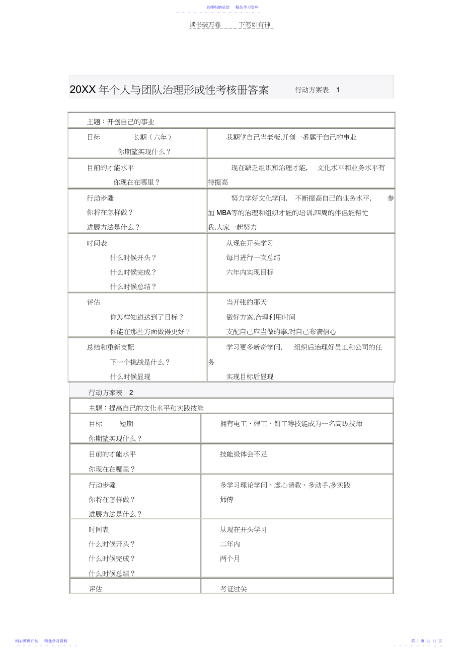 2022年个人与团队管理作业参考答案.docx_第1页