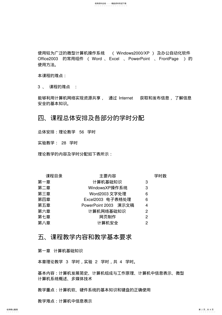 2022年电脑教学大纲 .pdf_第2页