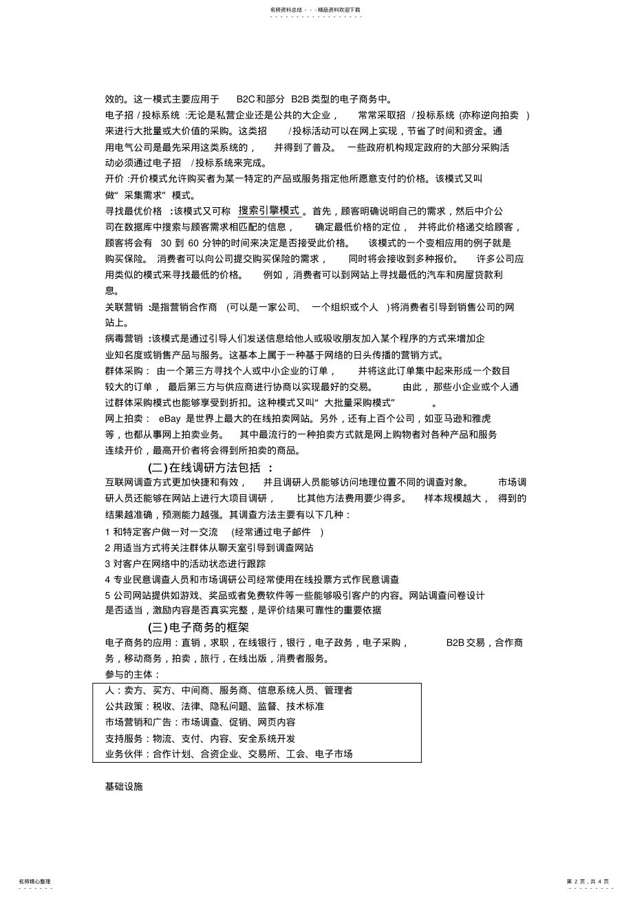 2022年电子商务知识点总结 .pdf_第2页