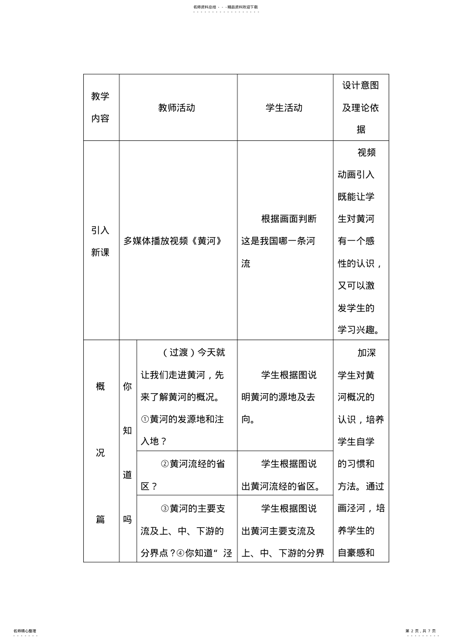 2022年第三节黄河的治理教学设计 .pdf_第2页