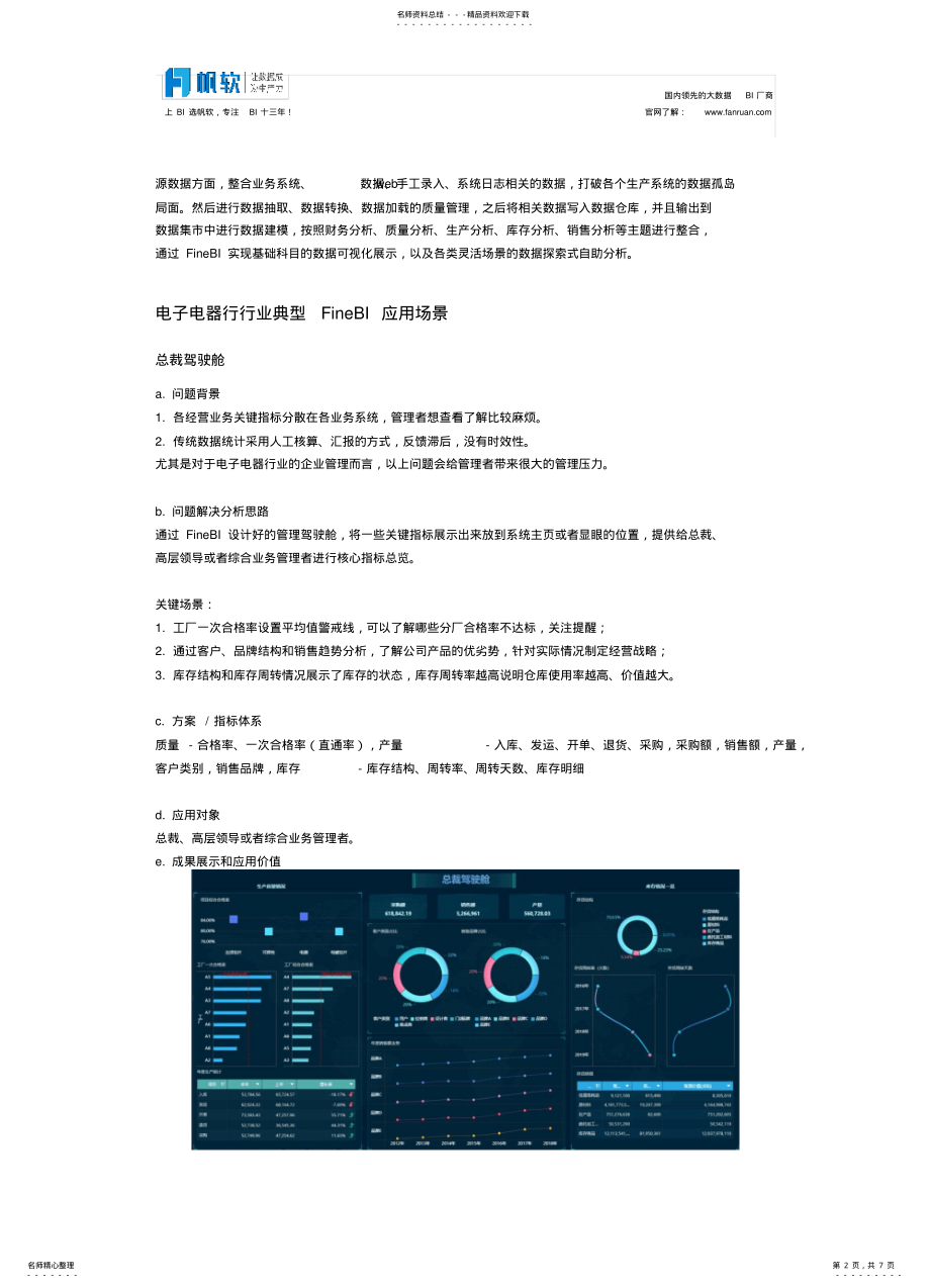 2022年电子电器制造业BI分析解决方案 .pdf_第2页