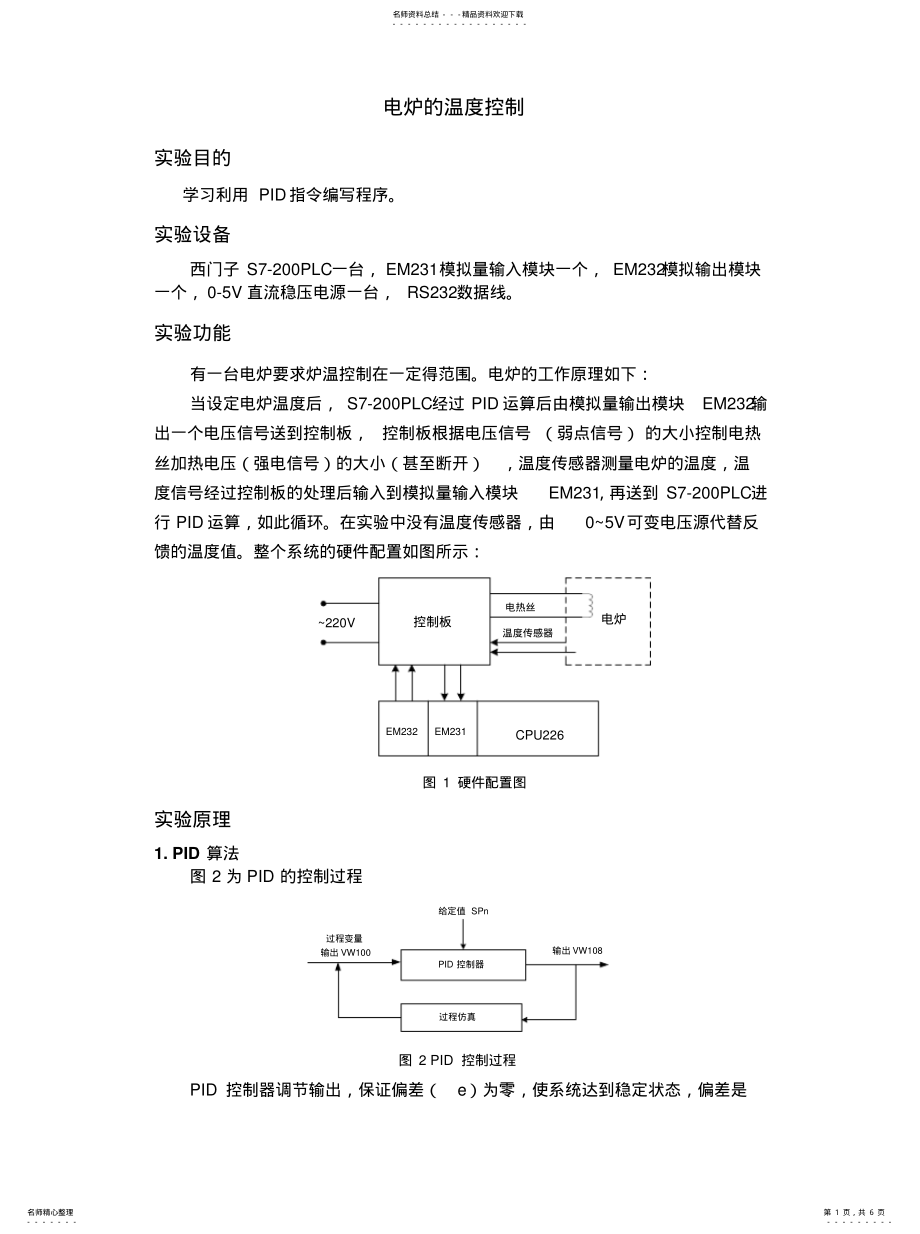 2022年电炉的温度PID控制 .pdf_第1页