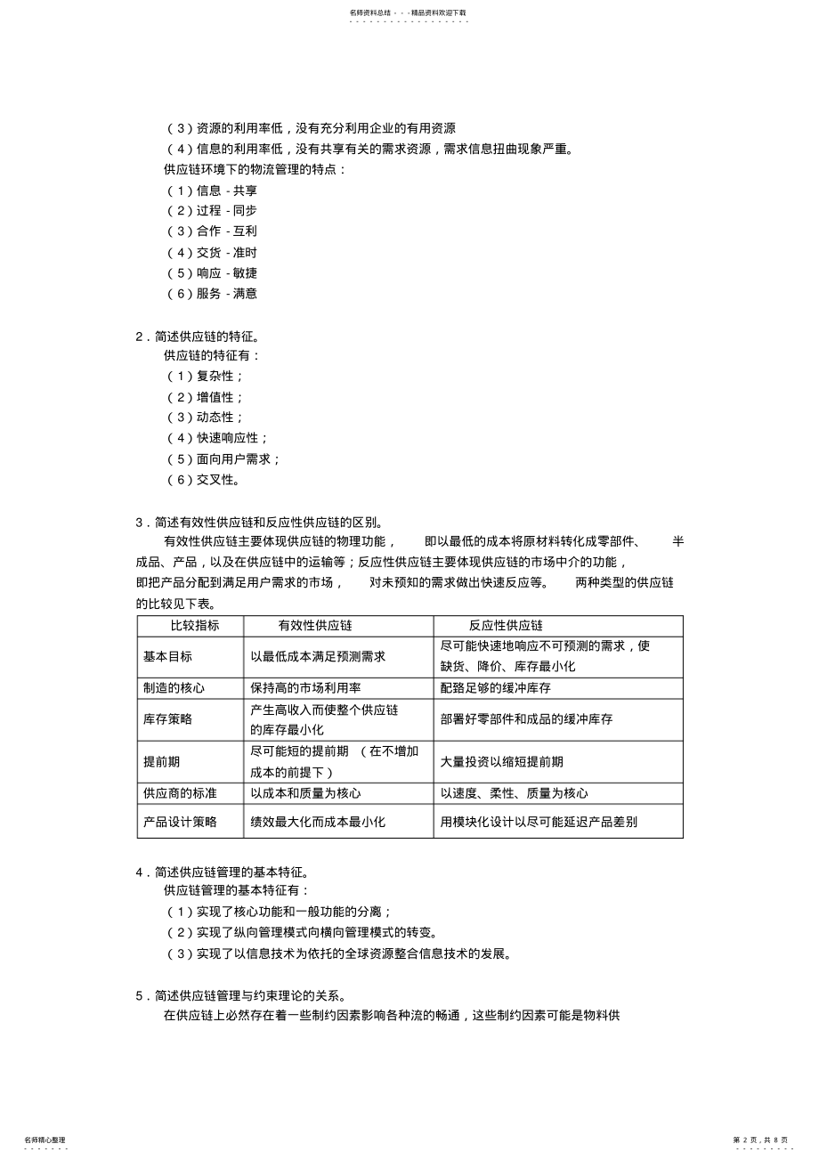 2022年物流管理习题答案 .pdf_第2页