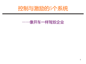 控制与激励的5个系统ppt课件.ppt