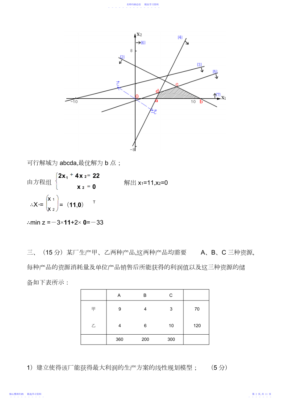 2022年《运筹学》期末考试试题及参考答案.docx_第2页