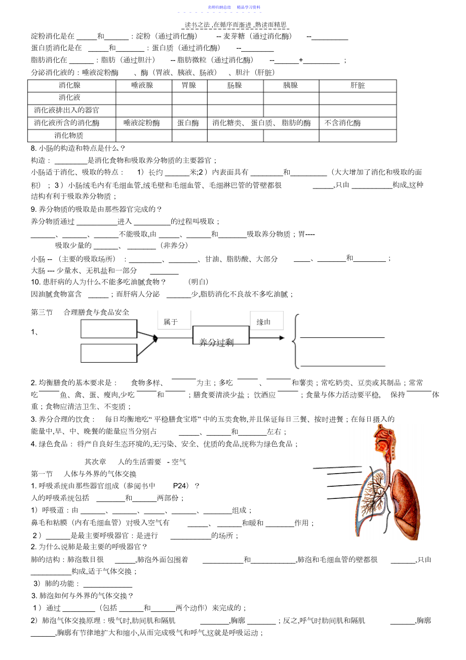 2022年七年级生物下册基础知识过关题.docx_第2页