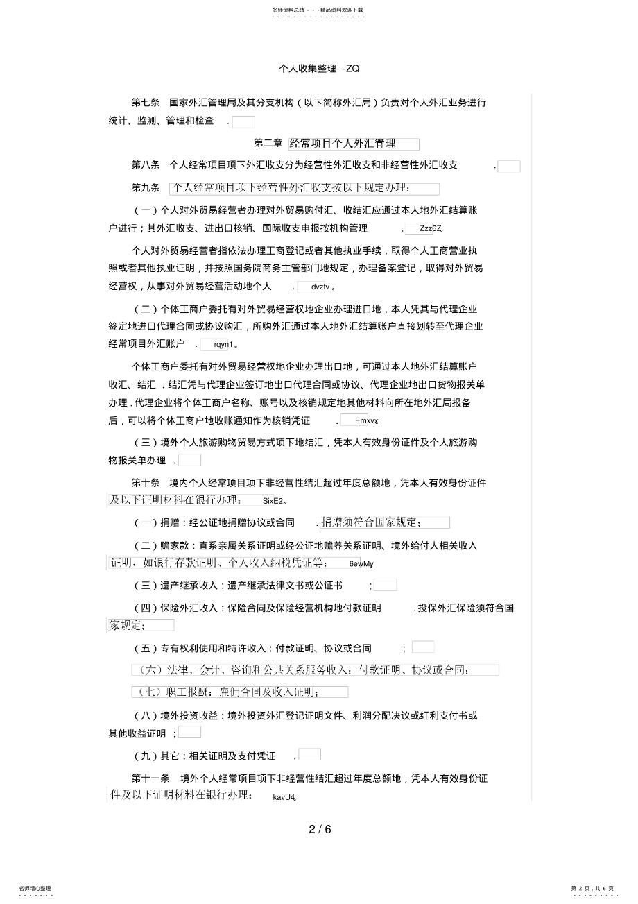 2022年个人外汇管理办法实施细则 2.pdf_第2页