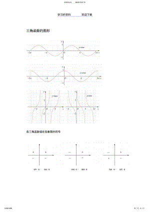 2022年三角函数图像公式 .pdf