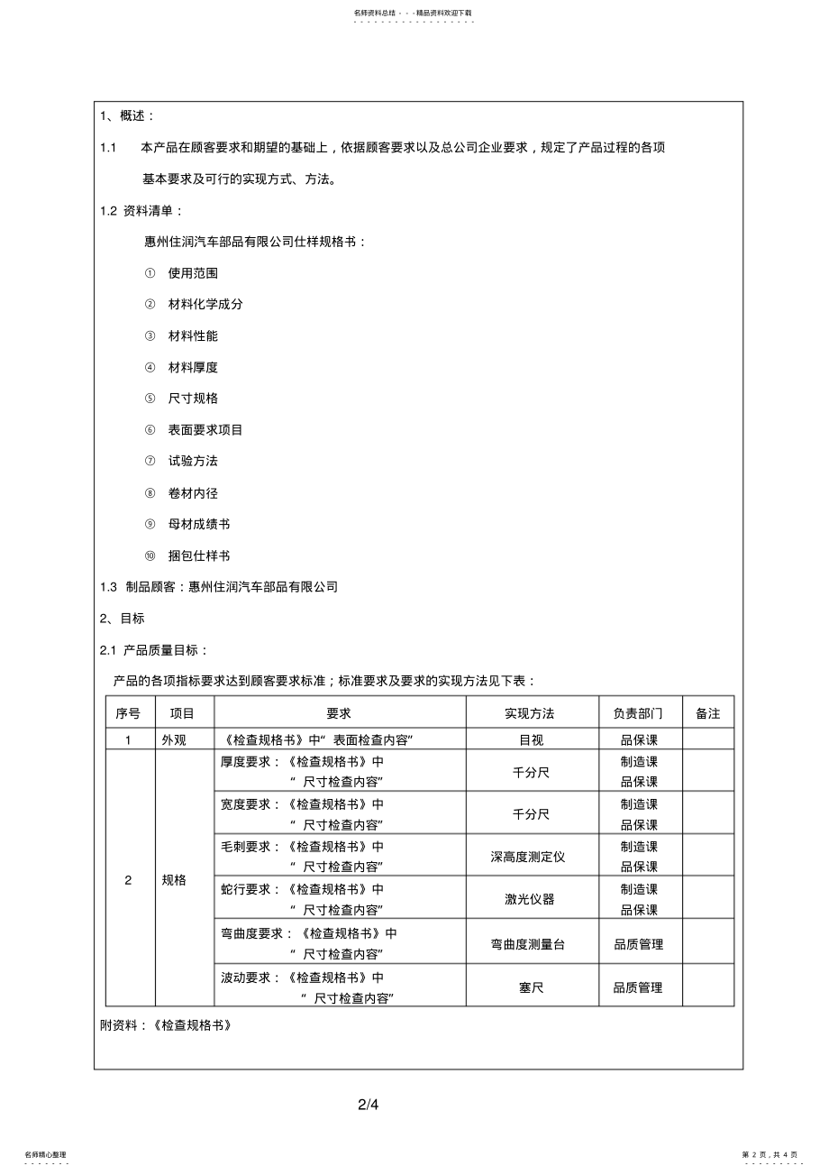 2022年⑤--产品质量保证计划 .pdf_第2页