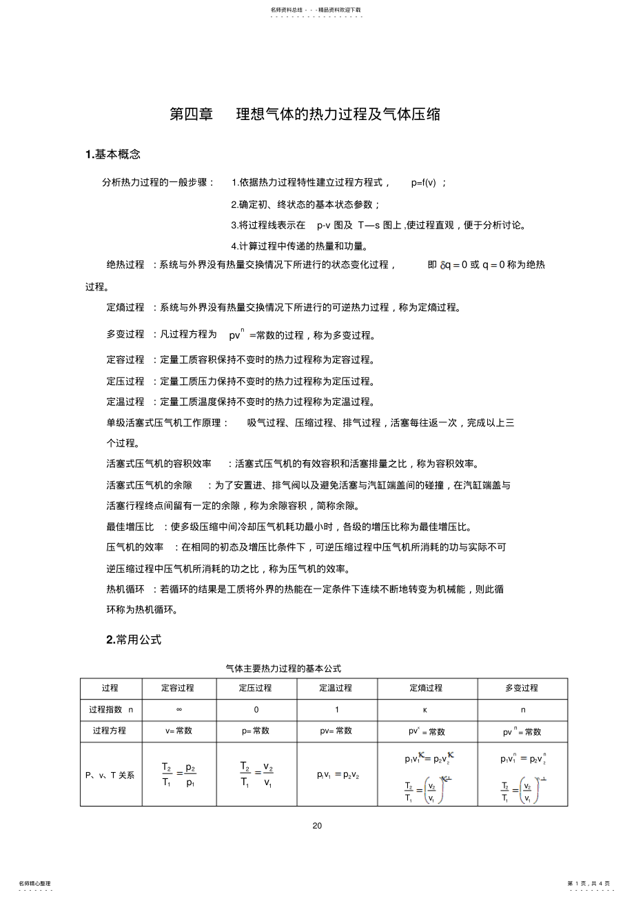 2022年第章理想气体的热力过程及气体压缩 .pdf_第1页