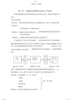 2022年第三章可编程序控制器的组成及工作原理.教案.docx