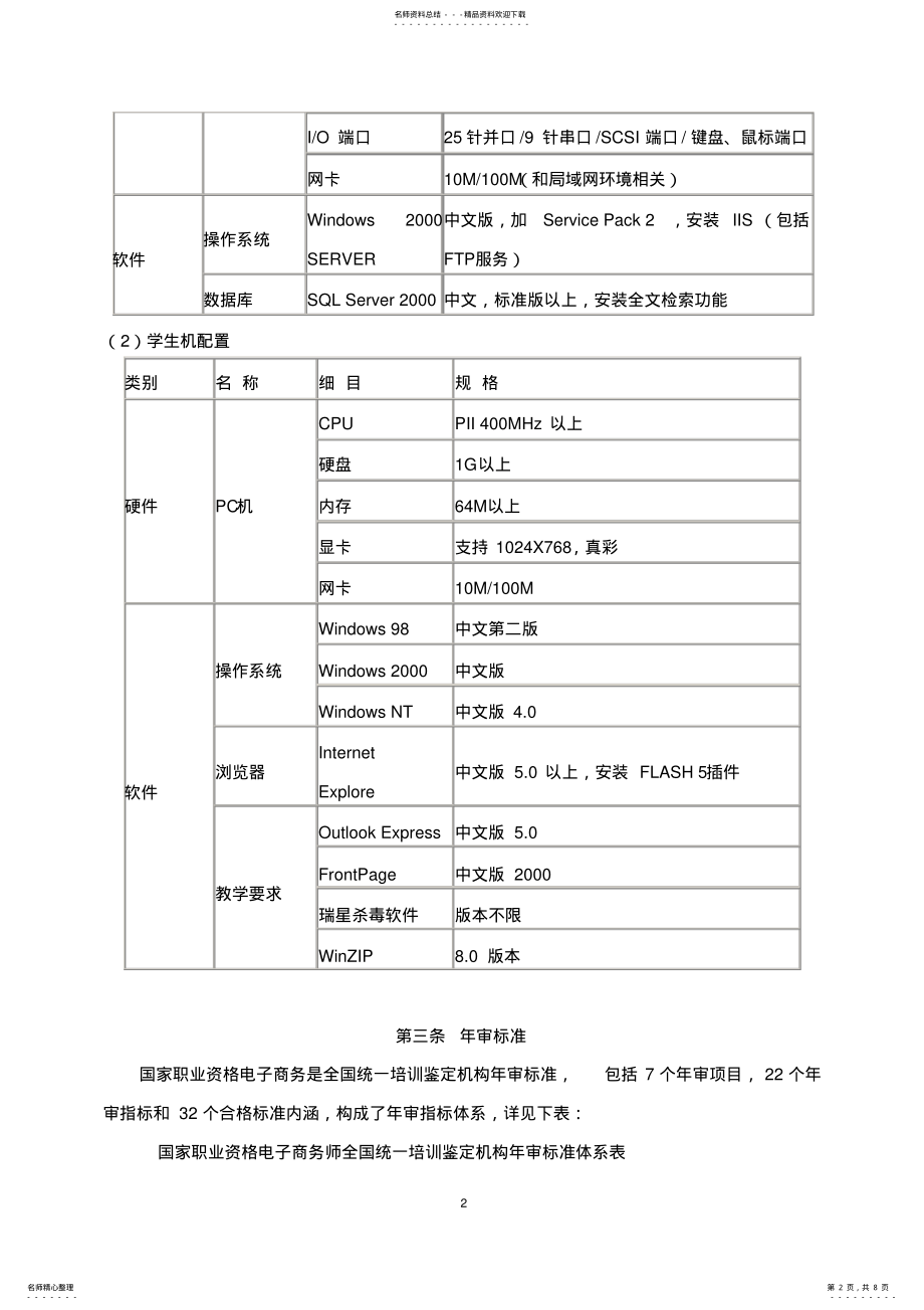 2022年电子商务师培训鉴定机构资质授权和年审管理办法 .pdf_第2页