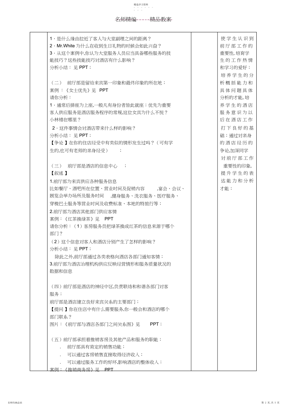 2022年第一单元主题一前厅部的功能教案.docx_第2页