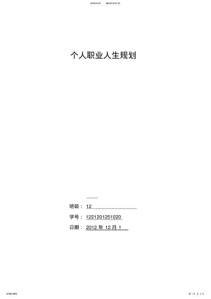 2022年个人职业人生规划 .pdf