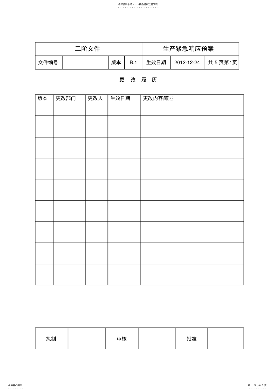 2022年生产应急响应预案 .pdf_第1页