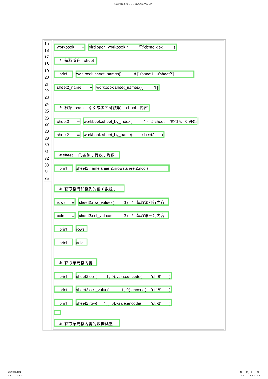 2022年python中xlwt和xlrd库使用分析 .pdf_第2页