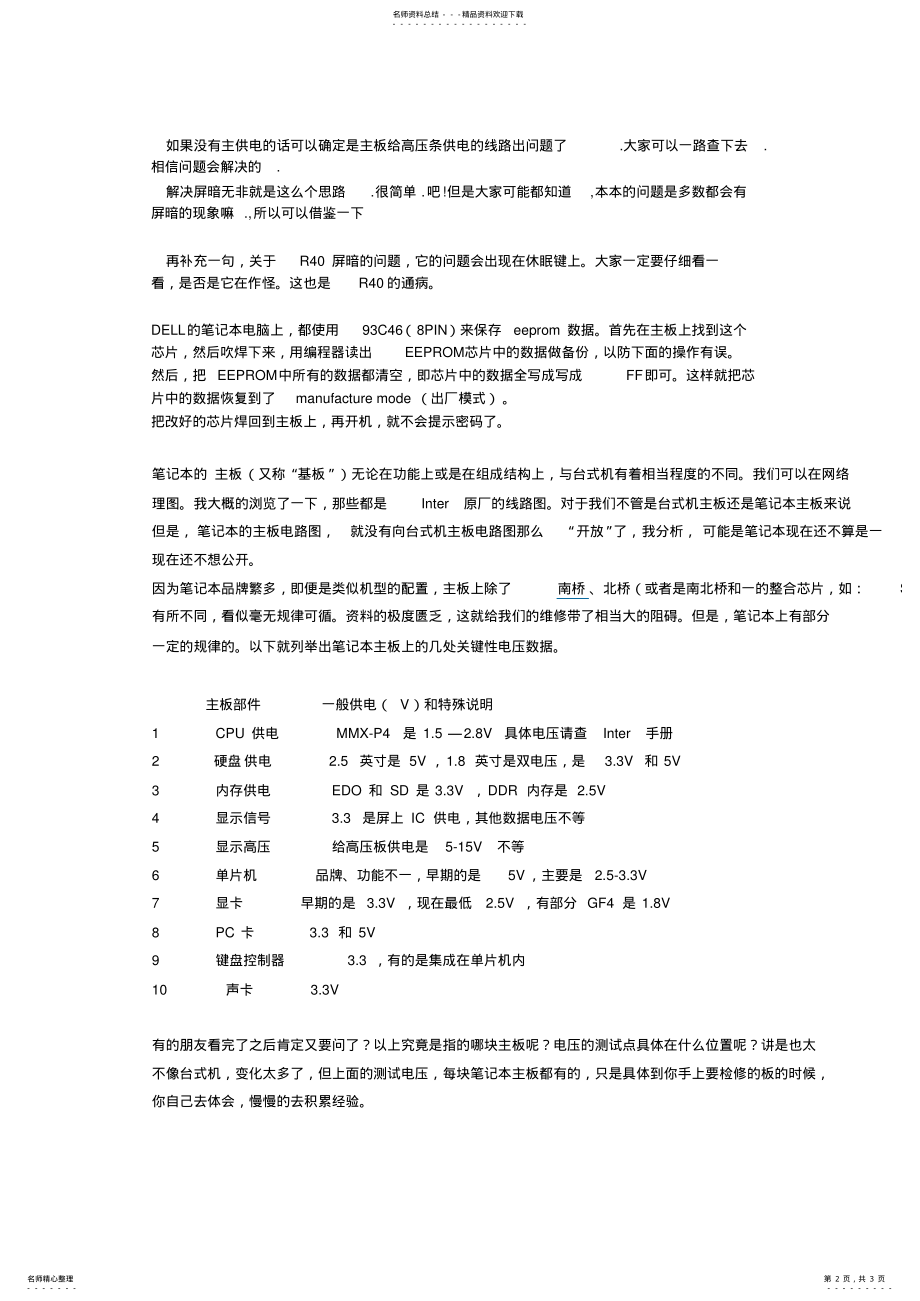 2022年笔记本通病维修集锦 .pdf_第2页