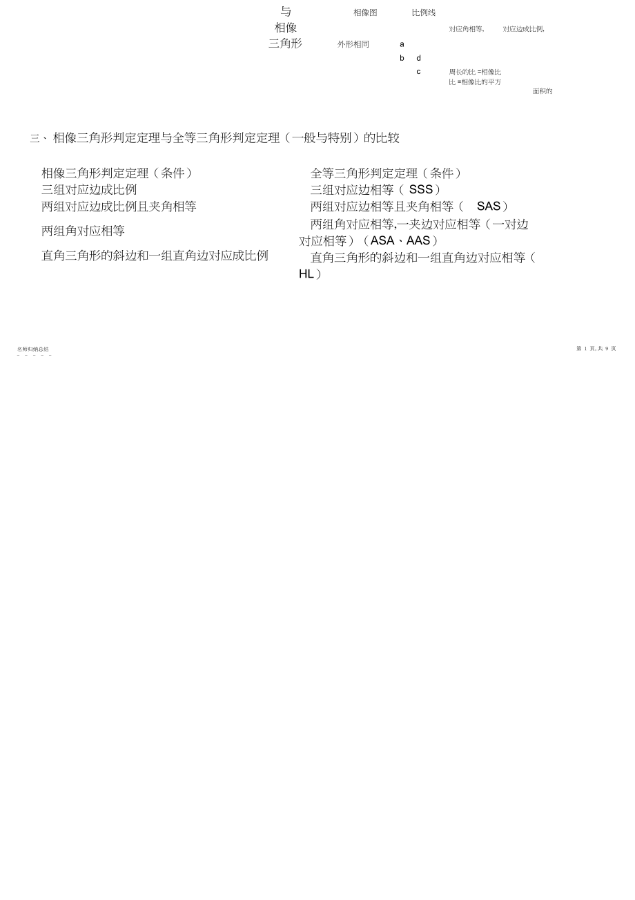 2022年相似形的知识点及试题复习.docx_第2页