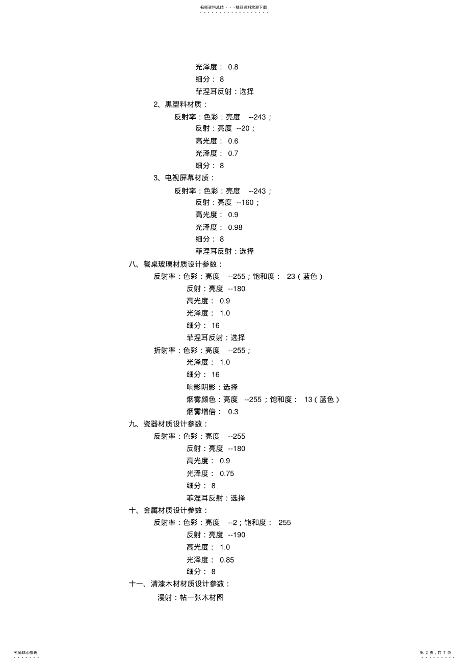 2022年VRAY设置参数 .pdf_第2页