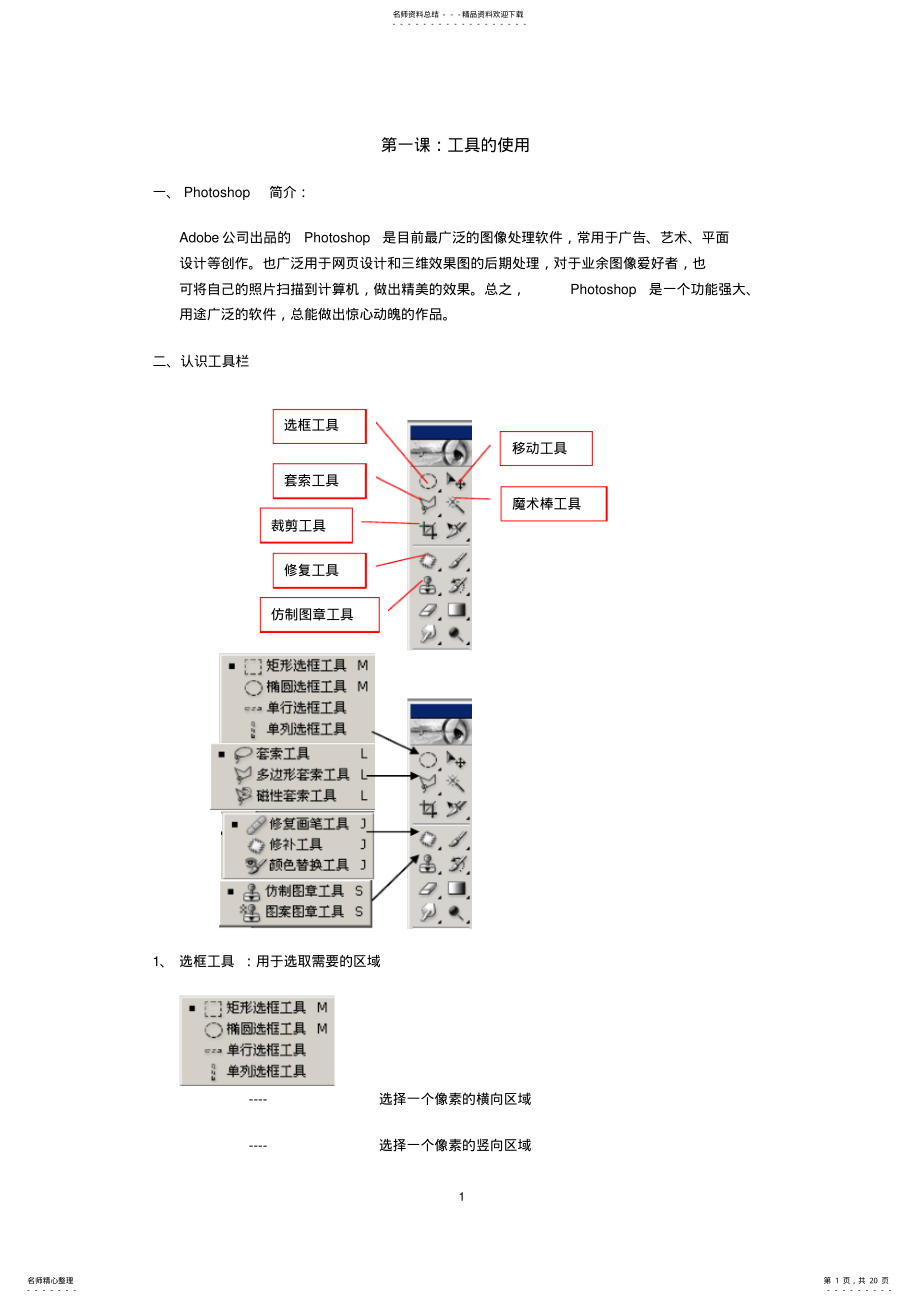 2022年PS入门基础教程-配图文说明 .pdf_第1页