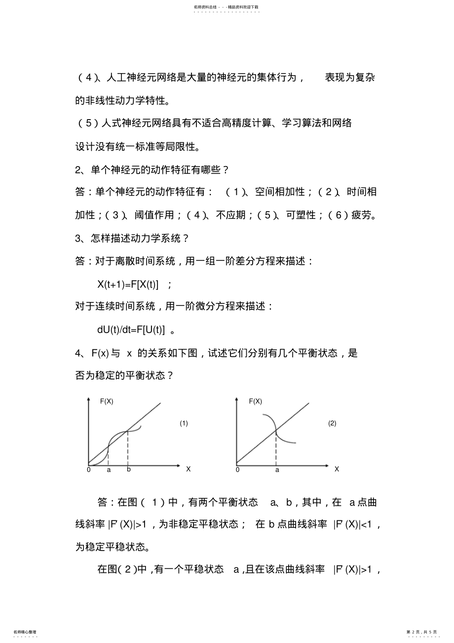 2022年神经网络原理模拟试题 2.pdf_第2页