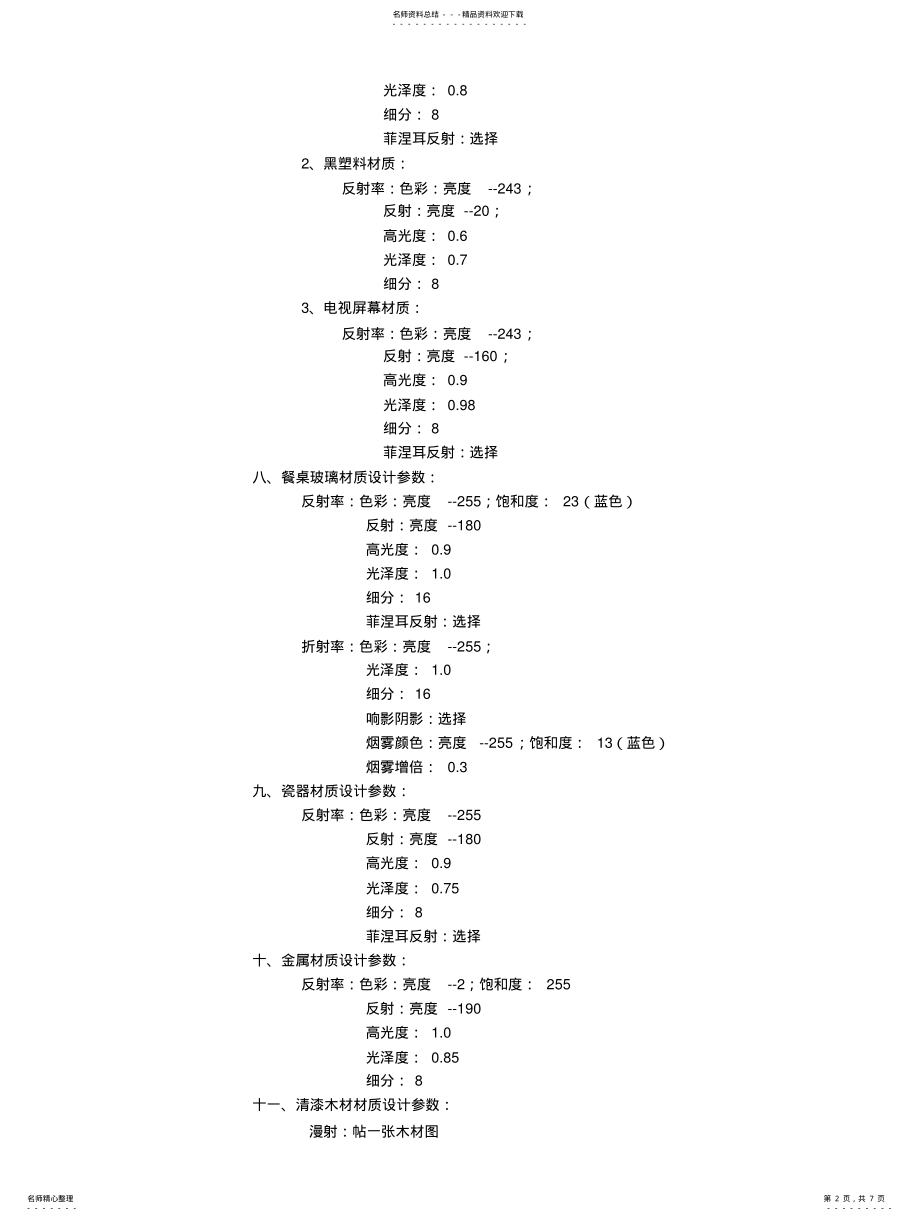 2022年VRAY设置参 .pdf_第2页