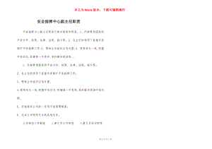 安全指挥中心副主任职责.docx