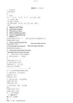 2022年牛津小学英语AUnit-知识点归纳.docx