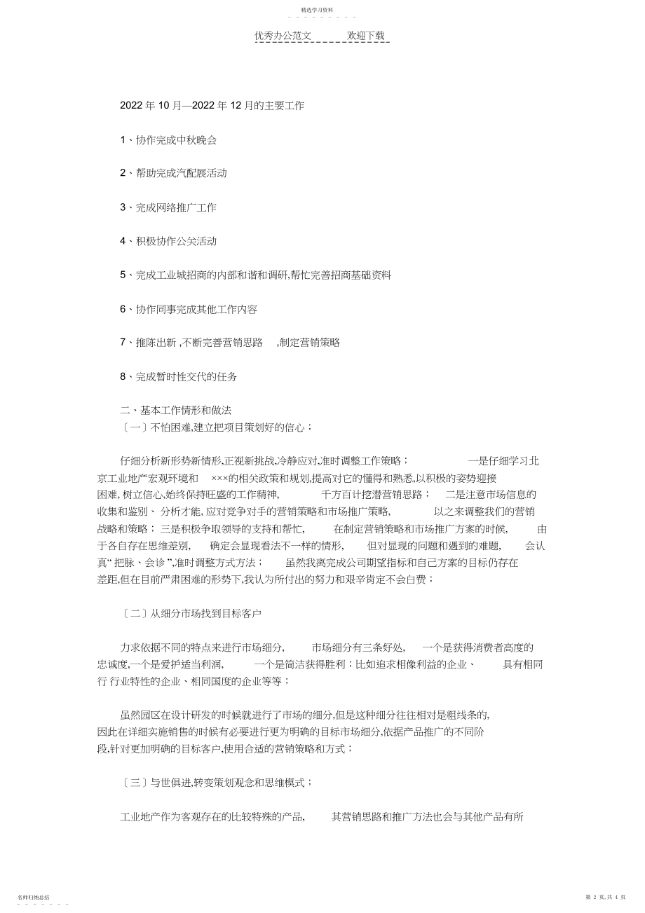 2022年策划工作总结范文精选.docx_第2页