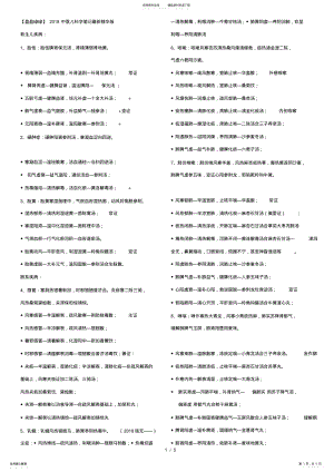 2022年中医儿科学笔记最新 .pdf