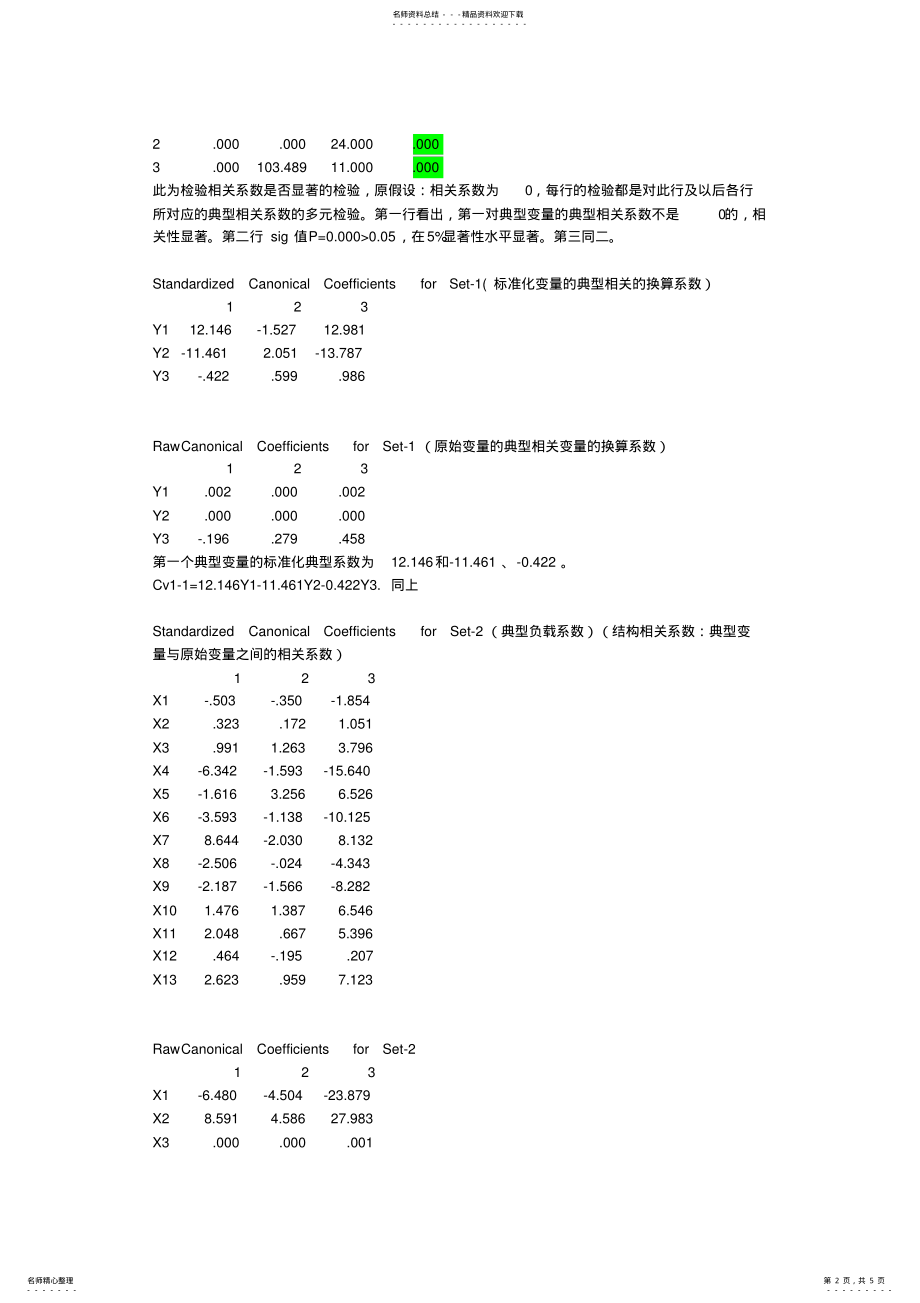 2022年SPSS典型相关分析结果解读 .pdf_第2页