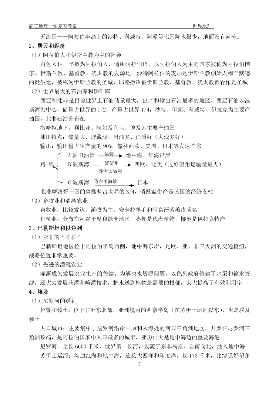 高考地理一轮复习 学案 世界地理非洲专题.docx_第2页