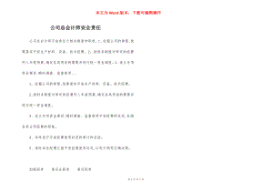 公司总会计师安全责任.docx