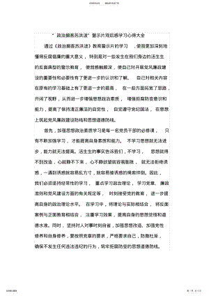 2022年“政治掮客苏洪波”警示片观后感学习心得大全 .pdf